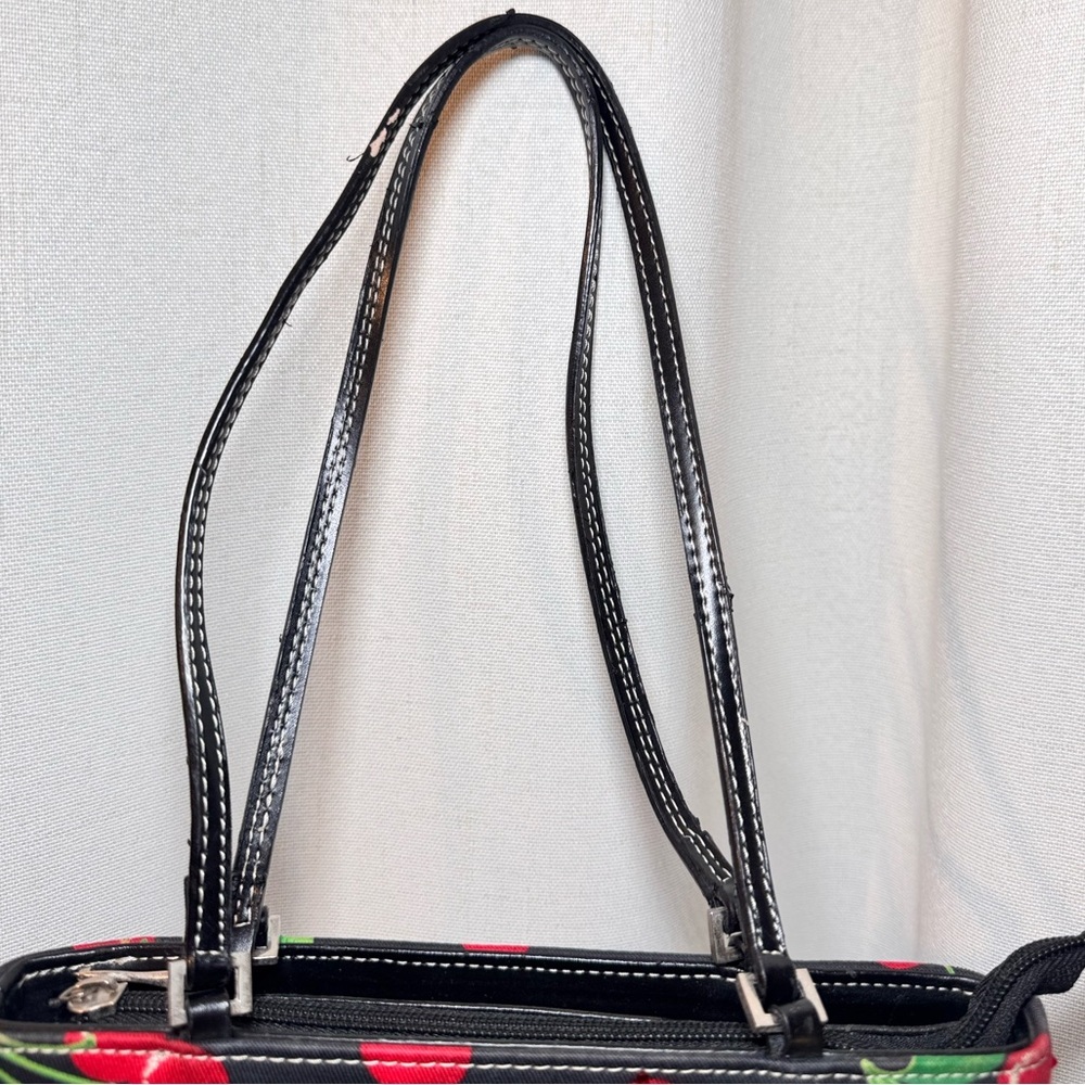Y2K Black Cherry Rhinestone Mini Tote Bag - Picture 8 of 8